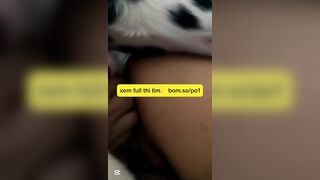 cô chủ xinh gái bị bầy chó ***