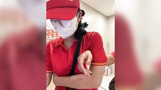 Siêu Thị WinMart bé nhân viên lồn nhiều nước vừa làm vừa bán quạt - phần 69