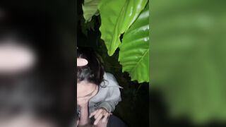 Em mới tập bú cu mà anh đã bắt ra vườn public rồi phần 1