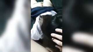Đụ em người yêu học sinh 16 tuổi nghịch trò biến thái như thế sướng cặc thật.