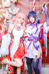 Cosplay genshin Yae Miko và Ei