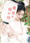 Cổ trang tiểu thư lá ngọc cành vàng cực đẹp