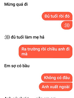 Lục lại tin nhắn chat sex vs nhỏ e gụt vú bự 2k7 sợ có bầu